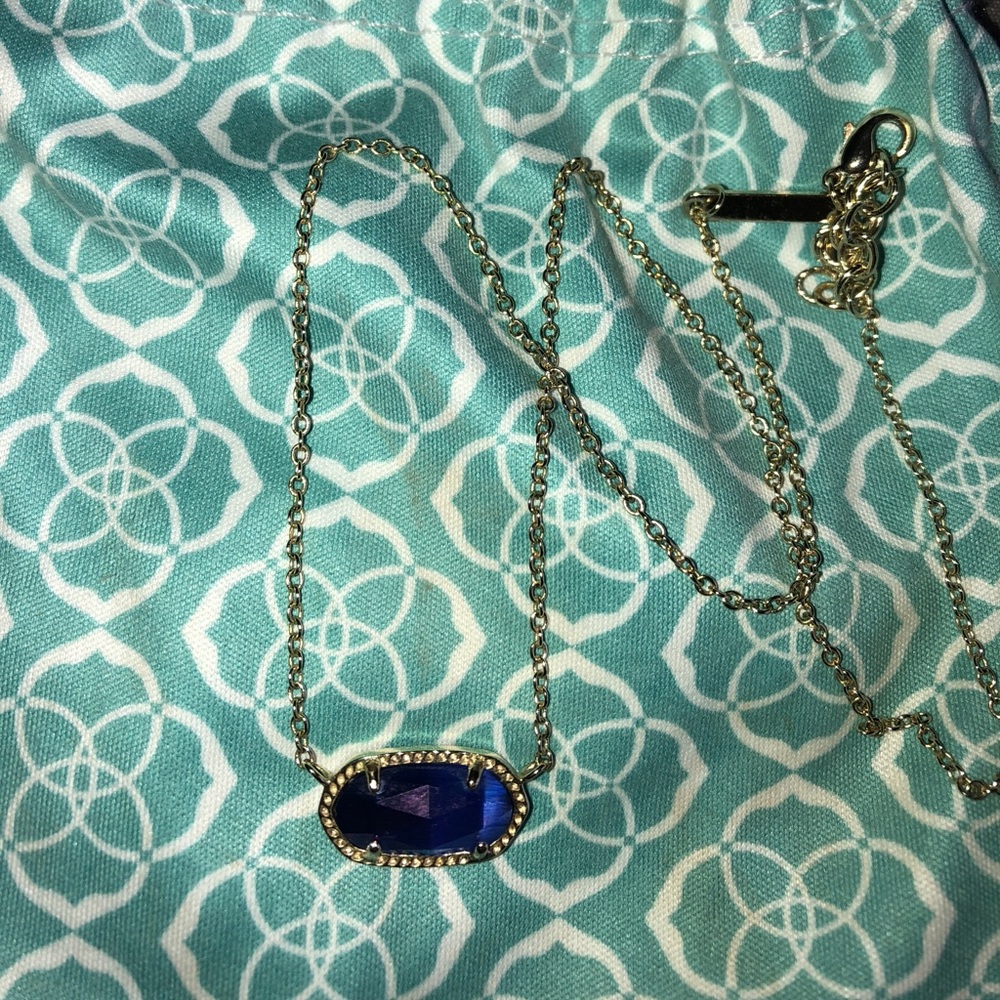 Kendra Scott Blue Elisa Necklace